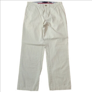 Tommy Hilfiger Cream Cotton Chinos Straight Leg